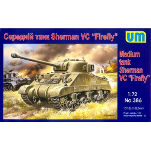 Бронетехника и артиллерия Танк Sherman VC Firefly (UM386) Масштаб: 1:72