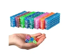 Кубик D6 с точками прозрачный (цвет в ассортименте)