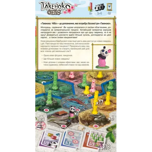 Настільна гра Такеноко: Чібіс (Takenoko: Chibis) UA
