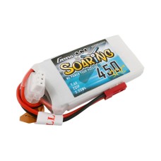 Аккумулятор Gens Ace Soaring LiPO 7,4В 450мАч 2S 30C 56,5х31х9мм 33г JST-SYP (BSR30C4502S)