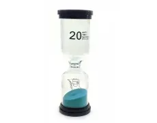 Часы Sand песочные 20 мин бирюзовый песок 14х4,5х4,5 см (32236E)