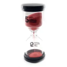 Часы Песочные 5 Мин Красный Песок (11Х4,5Х4,5 cм) 