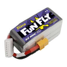 Аккумулятор Tattu Funfly LiPO 22,2В 1300мАч 6S 100C 75х36х44мм 225г XT60 (TA-FF-100C-1300-6S1P)