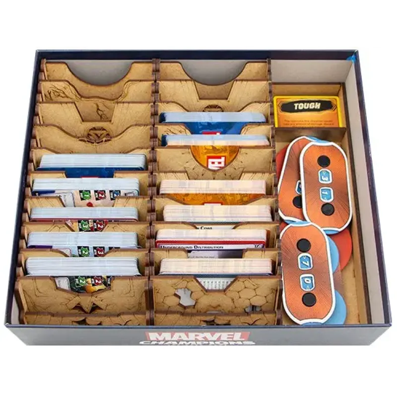 Органайзер для настольной игры «Чемпионы Марвел» + дополнения (Organizer for boardgame Marvel Champions + expansions)