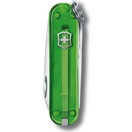 Ножи Victorinox Нож-брелок Victorinox Classic SD Transparent Colors Green Tea (0.6223.T41G) 7 функций, 58 мм, Gift Box