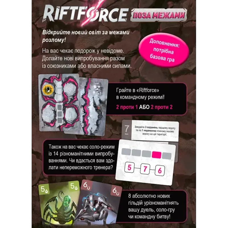 Настольная игра Riftforce: За гранью (Riftforce: Beyond) UA