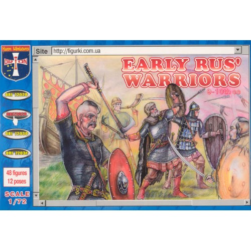 Фігури та мініатюри Воїни Стародавньої Русі / Early Rus warriors, IX-XI century (ORI72029) Масштаб: 1:72