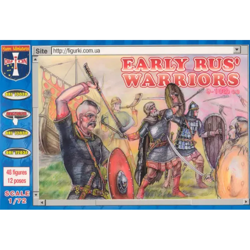 Воины Древней Руси / Early Rus warriors, IX-XI century (ORI72029) Масштаб: 1:72
