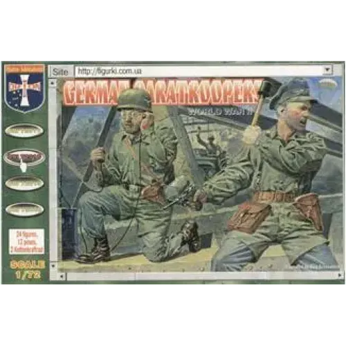 Фигуры и миниатюры WWII German paratroopers (ORI72018) Масштаб: 1:72