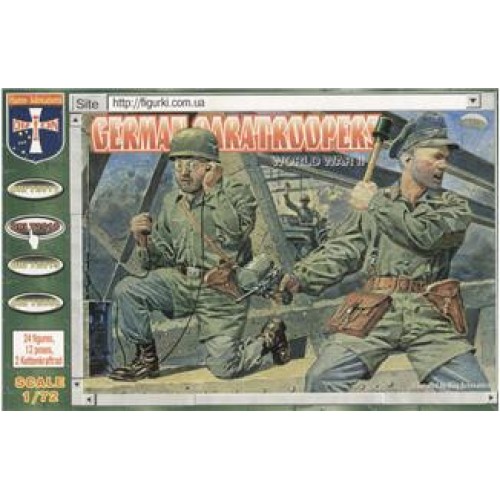 Фигуры и миниатюры WWII German paratroopers (ORI72018) Масштаб: 1:72