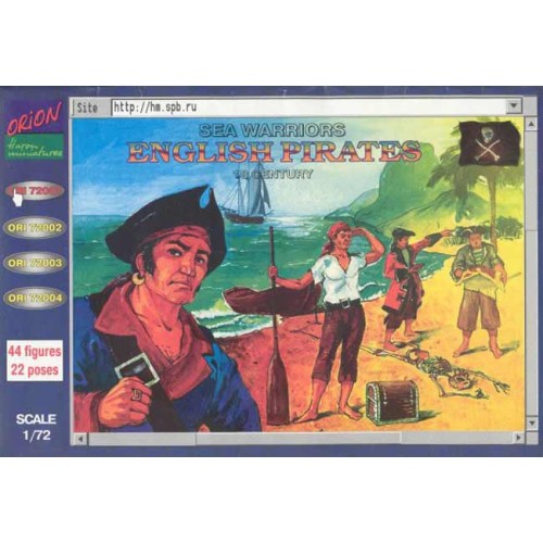 Фигуры и миниатюры English pirates, XVIII century (ORI72001) Масштаб: 1:72