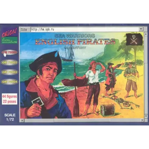 Фигуры и миниатюры English pirates, XVIII century (ORI72001) Масштаб: 1:72