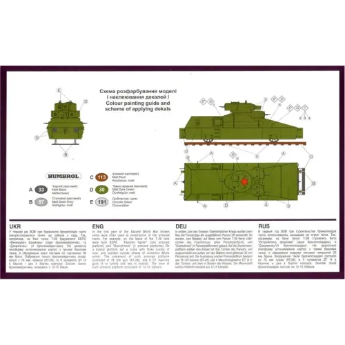 Бронетехника и артиллерия Танк Т-28 на рельсах (бронеплатформа "Бепо") (UMT641) Масштаб: 1:72