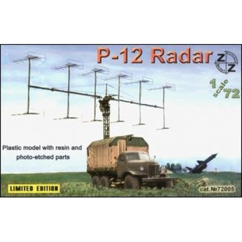 Бронетехніка та артилерія P-12 Soviet radar vehicle, plastic/resin/pe (ZZ72005) Масштаб: 1:72