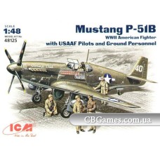 ICM48125 P-51B WWII USAF fighter, pilots