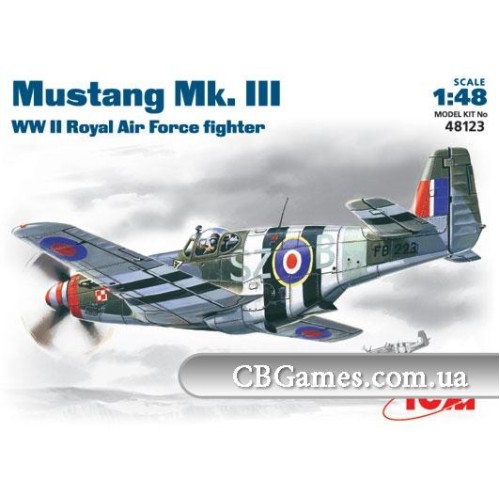 Літаки ICM48123 Mustang Mk.III WWII RAF fighter