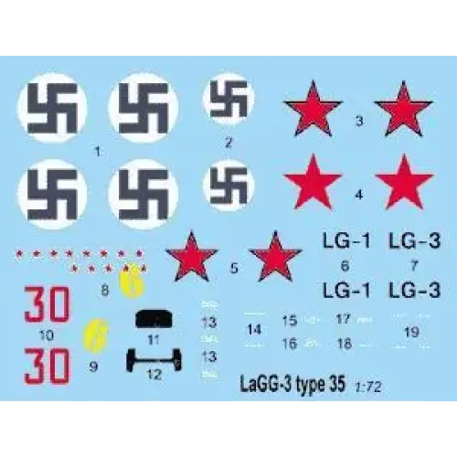 Збірна модель літака RN038 LAGG-3 series 35 (Самотник) 1:72