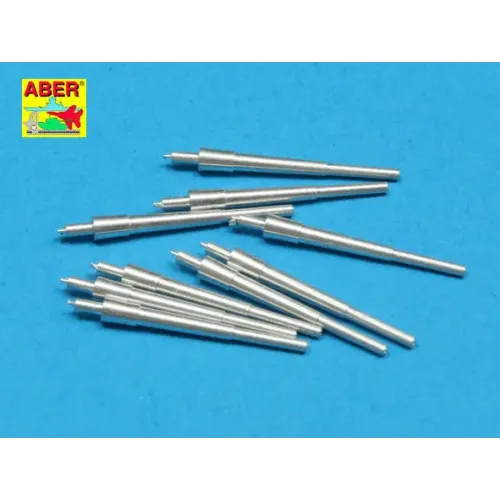 Точені стволи Набор из 9 шт 203 мм стволов для УСН судов: Новый Орлеан, типа Миннеаполис (ABR350-L19) Масштаб: 1:350