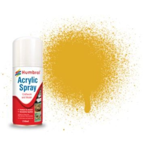 Фарби-спрей Акрил аэрозоль Золото / Gold Metallic 16 (150мл) (HUM-AD6016)