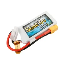 Аккумулятор Gens Ace Soaring LiPO 7,4В 1000мАч 2S 30C 69,5х54х11мм 63г XT60 (BSR30C10002S)