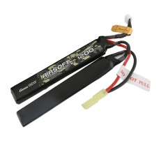 Аккумулятор для страйкбола Gens Ace LiPO 11,1В 1200мАч 3S 25C 126х22х16мм 87г Mini Tamiya Airsoft (GEA12003S25T2)