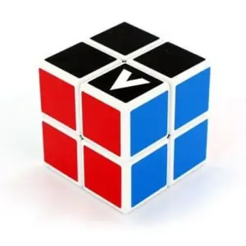 Головоломки та Кубики Рубіка V-CUBE 2х2 white | Кубик 2х2 білий плоский
