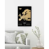 Скретч карта Европы Travel Map® Black Europe