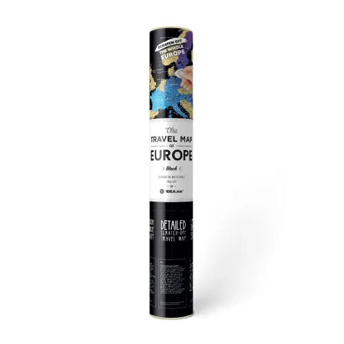 Подарки и головоломки Скретч карта Европы Travel Map® Black Europe
