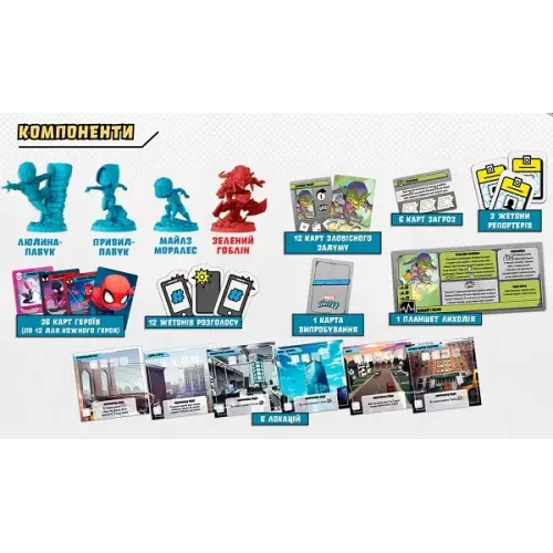 Настільна гра Марвел Об'єднані: У всесвіті Людини-павука (Marvel United: Enter the Spider-Verse) UA