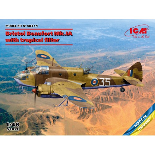 Літаки Бомбардировщик Bristol Beaufort Mk.IA с тропическим фильтром