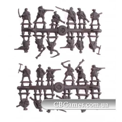 Фигуры и миниатюры Восточные наемники в зимней одежде (Тридцатилетняя война) (MS72075) Масштаб: 1:72