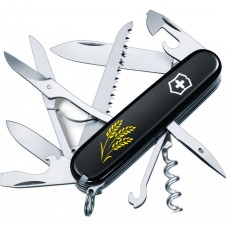 Складаний ніж Victorinox HUNTSMAN UKRAINE Колоски пшениці жовті 1.3713.3_T1338u