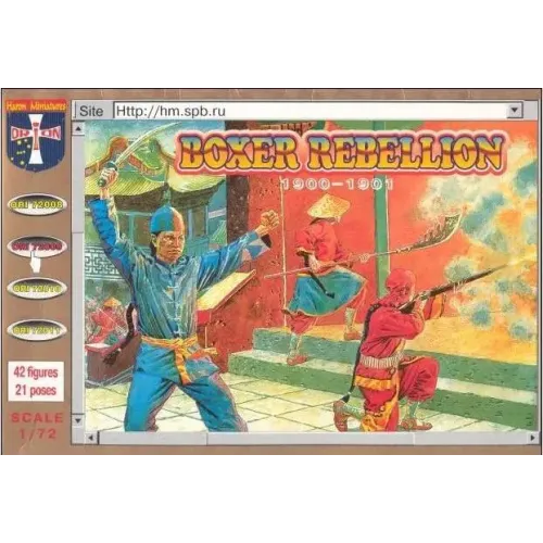 Фигуры и миниатюры Boxer rebellion, 1900-1901 (ORI72009) Масштаб: 1:72