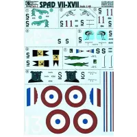 Декаль для модели истребителя Spad VII-XVII Part 1 (PRS48-046) Масштаб:  1:48