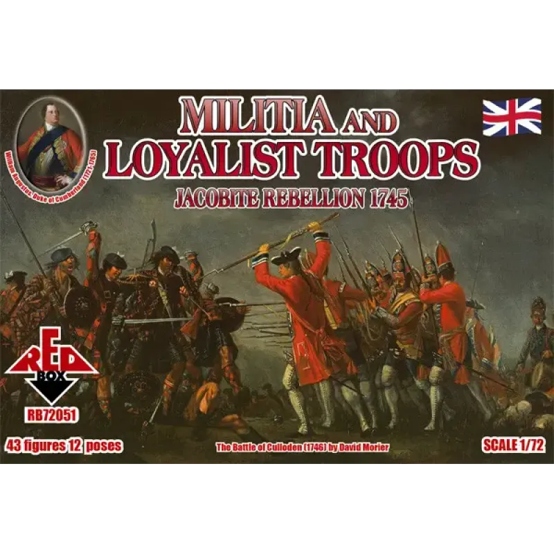 Народное ополчение и войска лоялистов 1745 года. Восстание якобитов (RB72051) Масштаб: 1:72