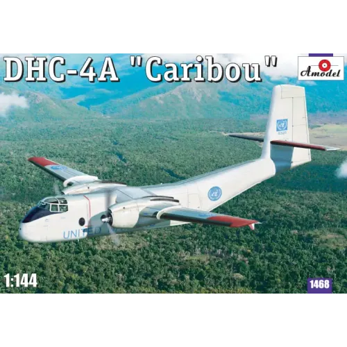Збірна модель літака Військово-транспортний літак DHC-4A "Caribou" (AMO1468) Масштаб: 1:144 1:144