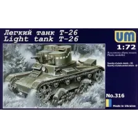 Радянський легкий танк Т-26 (UMT316) Масштаб: 1:72