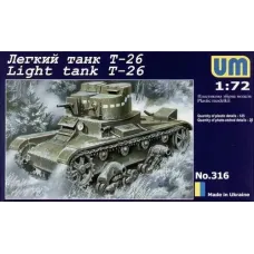 Радянський легкий танк Т-26 (UMT316) Масштаб: 1:72