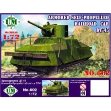 UMT602 Броньований самохідний залізничний вагон DT-45 (UMT602) Масштаб: 1:72