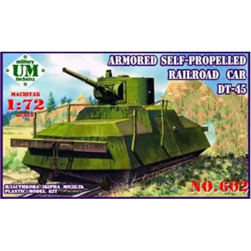 Вагоны и поезда UMT602 Armored self-propelled railroad car DT-45 (UMT602) Масштаб: 1:72