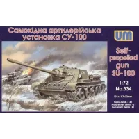 Самоходная артиллерийская установка Су-100 (UM334) Масштаб:  1:72