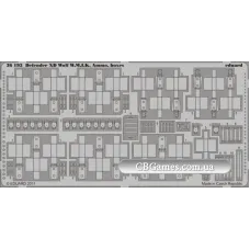 Фототравление 1/35 Defender XD Wolf W.M.I.K. патронные коробки (рекомендовано для Hobby Boss) (EDU-36193) Масштаб:  1:35