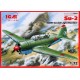 Сборная модель самолета ICM72081 Sukhoi Su-2 WWII Soviet bomber 1:72