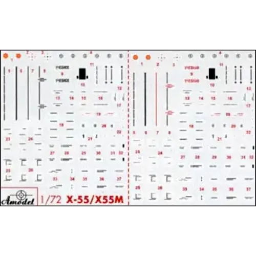 Ракети та боєкомплекти Стратегічна крилата ракета Х-55 (AMO72127) Масштаб: 1:72