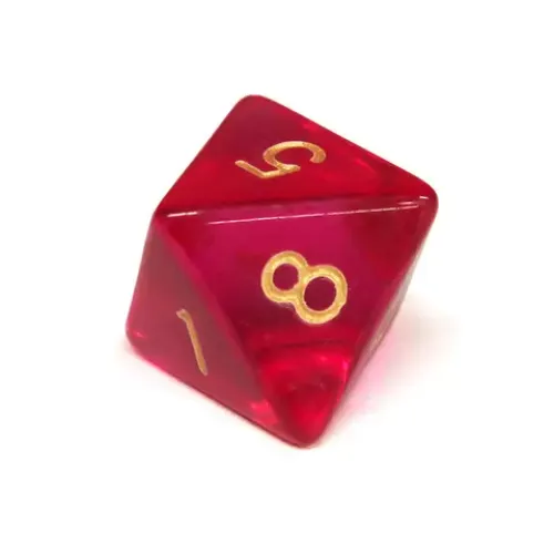 Кубик D8 прозорий (колір в асортименті)