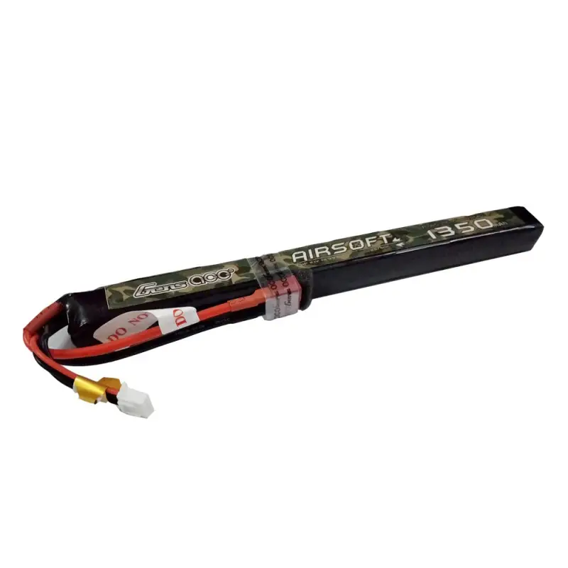 Аккумулятор для страйкбола Gens Ace LiPO 11,1В 1350мАч 3S 25C 193х18х16мм 100г T-Plug Airsoft (B-AS-25/50C-1350-3S1P)