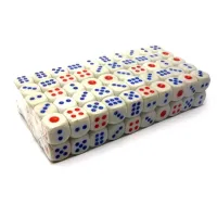 Кости игральные (100 шт) (1 кость 1,5х1,5 см) (уп 15х7,5х3 см) (15#)