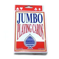 Карти гральні пластикове покриття (9,5х12,5х2 см) JUMBO