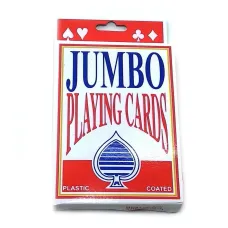 Карти гральні пластикове покриття (9,5х12,5х2 см) JUMBO