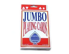 Карти гральні пластикове покриття (9,5х12,5х2 см) JUMBO